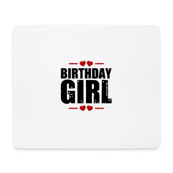 fille d’anniversaire disant - Tapis de souris (format paysage) - blanc - Devant