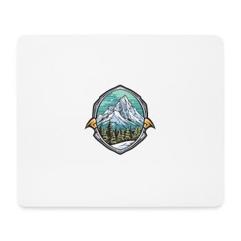Alps Ski Mountains - Mouse Pad (horizontal) - white - Front