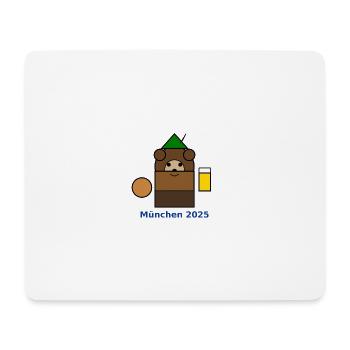 München2025 Bären-Logo - Mouse Pad (horizontal) - white - Front