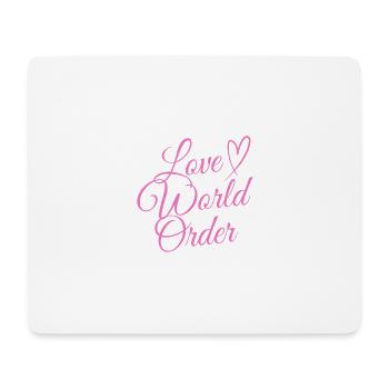 Liebe World Rider - Mousepad (Querformat) - Weiß - Vorne