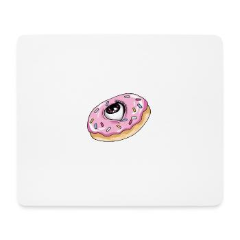 Oeil de beignet - Tapis de souris (format paysage) - blanc - Devant