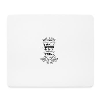 I will not fear for You are with me Geschenk - Mouse Pad (horizontal) - white - Front