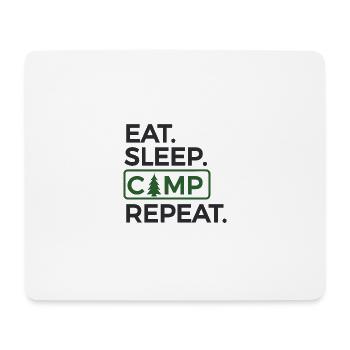 Chemise de camping, cadeau pour les amateurs de camping / randonnée - Tapis de souris (format paysage) - blanc - Devant