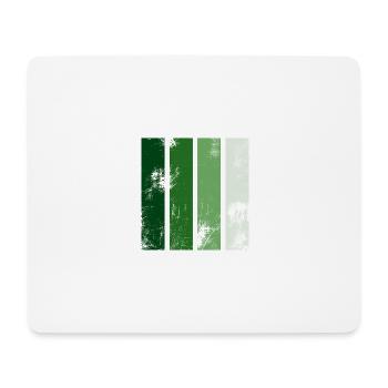 Retro stripes green - Mouse Pad (horizontal) - white - Front