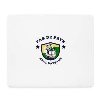 Pas de pays sans paysans - Tapis de souris (format paysage) - blanc - Devant