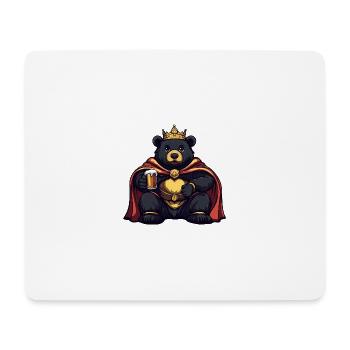 Bär Bier Lustig - Mousepad (Querformat) - Weiß - Vorne