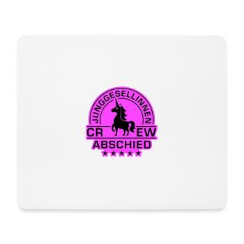 Junggesellinnenabschied Crew Einhorn Braut - Mousepad (Querformat) - Weiß - Vorne