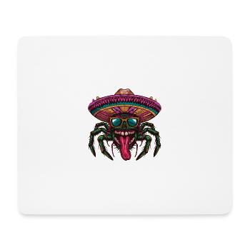 Tarantula Comic Funny Sombrero - Mouse Pad (horizontal) - white - Front