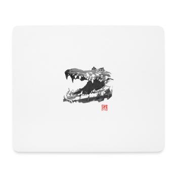 crocodile - Mouse Pad (horizontal) - white - Front