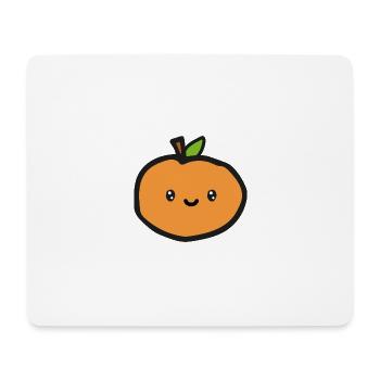 Orange - Mousepad (Querformat) - Weiß - Vorne