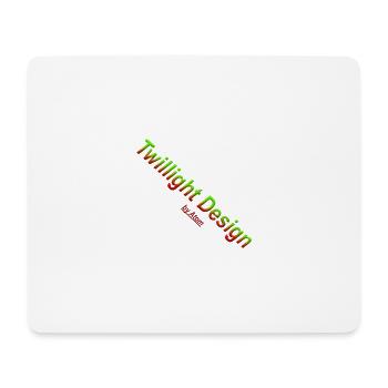 Logo Twillight Design - Mousepad (Querformat) - Weiß - Vorne