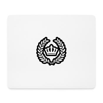 Crown Wreath Symbol - Mouse Pad (horizontal) - white - Front