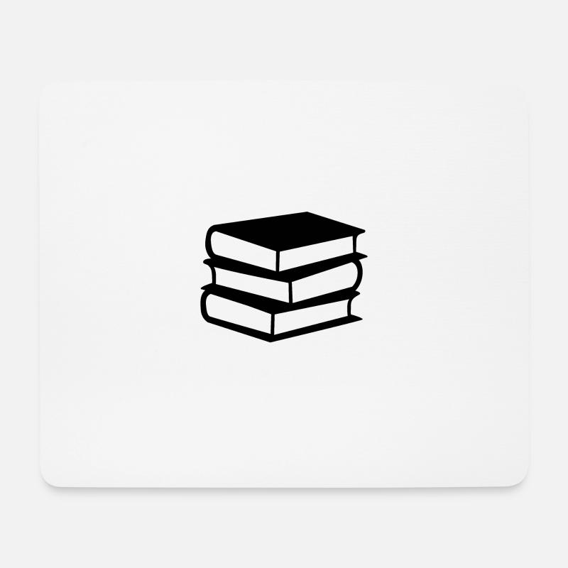 Bücher - Mousepad (Querformat) - Weiß