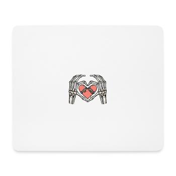 Liebe Skateboard - Mousepad (Querformat) - Weiß - Vorne