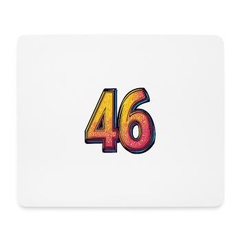 46 Symbole numérique - Tapis de souris (format paysage) - blanc - Devant