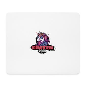 Formentera 2025 Licorne - Tapis de souris (format paysage) - blanc - Devant