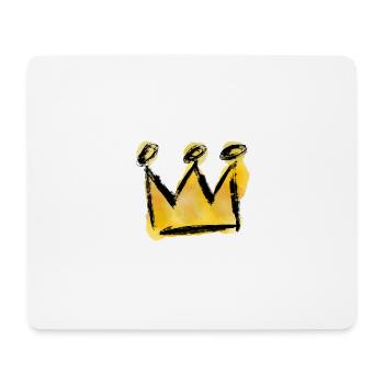 Crown drawing watercolors - Mouse Pad (horizontal) - white - Front