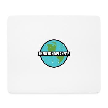 there is no planet b - Tapis de souris (format paysage) - blanc - Devant