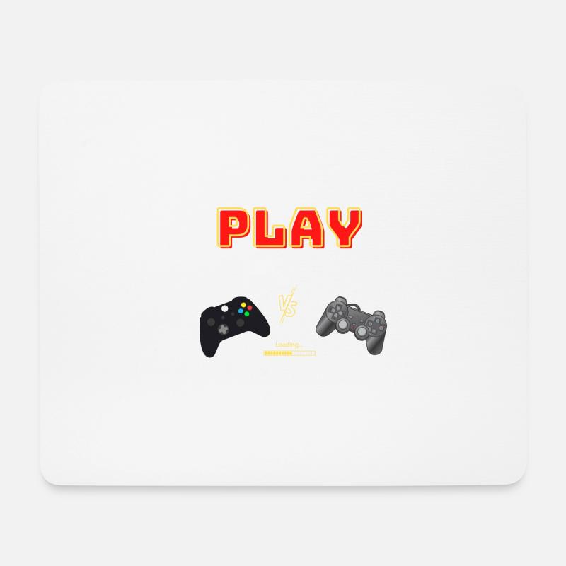 Controller Wars - Mouse Pad (horizontal) - white