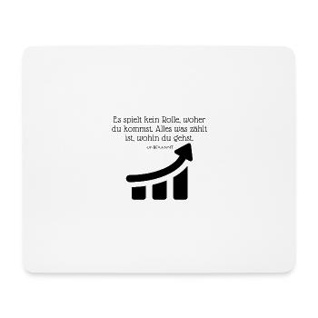 Spruch des Erfolgs - Mousepad (Querformat) - Weiß - Vorne