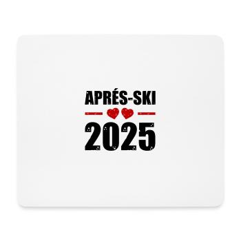 Après Ski 2025 Heart - Mouse Pad (horizontal) - white - Front