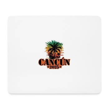 Cancun 2025 Palmen - Mousepad (Querformat) - Weiß - Vorne