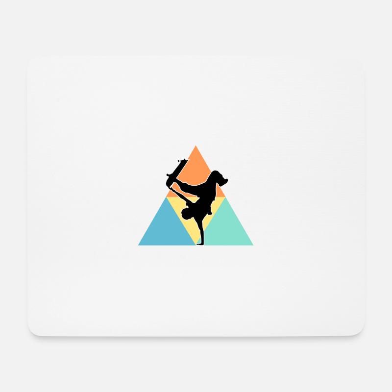 Skateboarding - Mousepad (Querformat) - Weiß