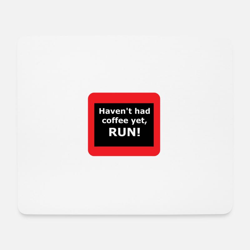 Coffee - Mousepad (Querformat) - Weiß