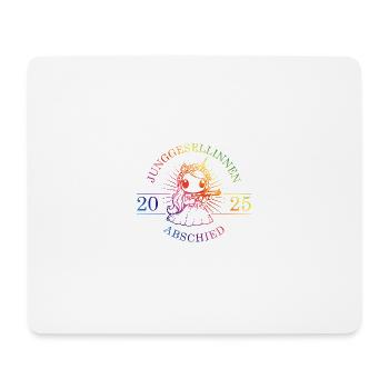Junggesellinnenabschied 2025 Einhorn - Mousepad (Querformat) - Weiß - Vorne