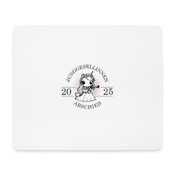 Junggesellinnen Abschied 2025 Einhorn - Mousepad (Querformat) - Weiß - Vorne