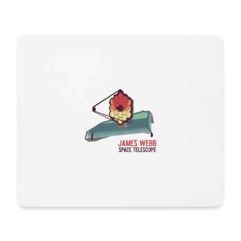 Télescope spatial James Webb - Tapis de souris (format paysage) - blanc - Devant
