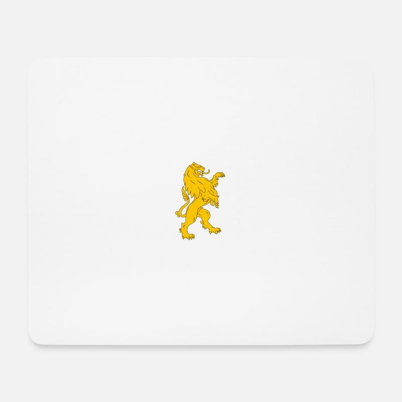 Ein Löwe aus dem Mittelalter - Mousepad (Querformat) - Weiß