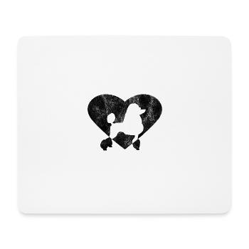 Pudel Zwergpudel Hundeerziehung Hunde Dog Geschenk - Mousepad (Querformat) - Weiß - Vorne