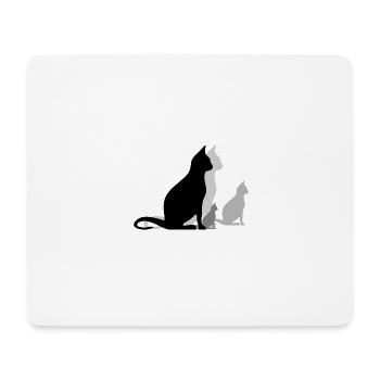 Family Cats - Mouse Pad (horizontal) - white - Front