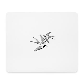 Vögel - Mousepad (Querformat) - Weiß - Vorne
