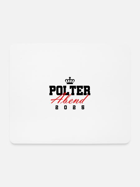 Polterabend 2025 Polter Hochzeit - Mousepad (Querformat) - Weiß