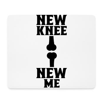 Neues Knie Neues Ich OP Operation Genesung - Mousepad (Querformat) - Weiß - Vorne