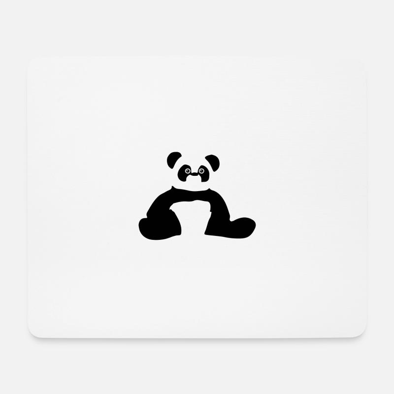 Panda panda - Tapis de souris (format paysage) - blanc