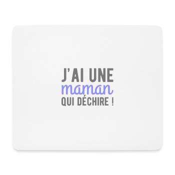 Maman qui déchire cadeau - Tapis de souris (format paysage) - blanc - Devant