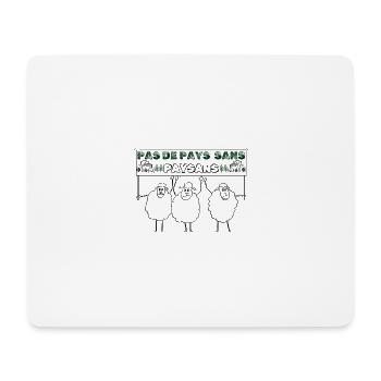 Pas de pays sans paysans - Tapis de souris (format paysage) - blanc - Devant