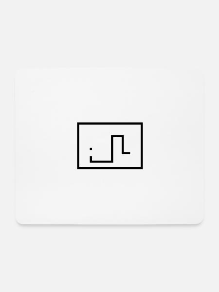 snake - Mousepad (Querformat) - Weiß