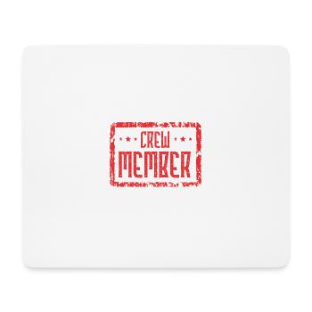Crew Member Herz - Mousepad (Querformat) - Weiß - Vorne
