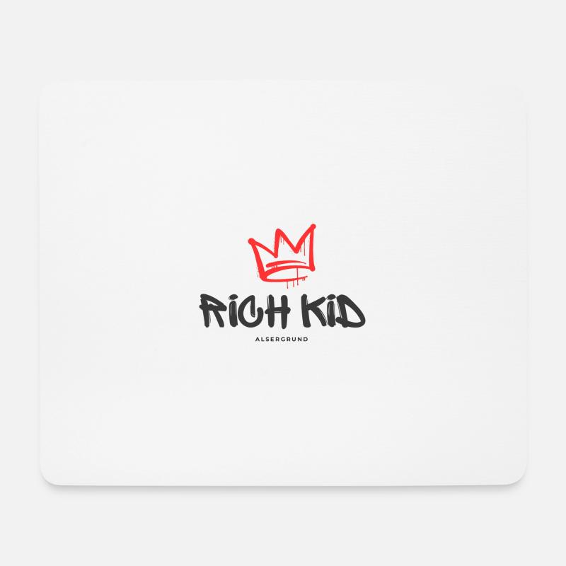 Rich Kid Alsergrund - Mousepad (Querformat) - Weiß