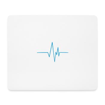 Line Heart Line Heart - Mouse Pad (horizontal) - white - Front