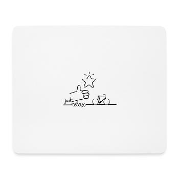 Relax first - Mouse Pad (horizontal) - white - Front