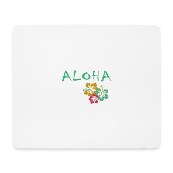 ALOHA - Mousepad (Querformat) - Weiß - Vorne