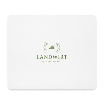 Landwirt Leidenschaft Emblem - Mousepad (Querformat) - Weiß - Vorne