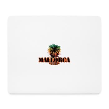 Mallorca 2025 Palmen - Mousepad (Querformat) - Weiß - Vorne