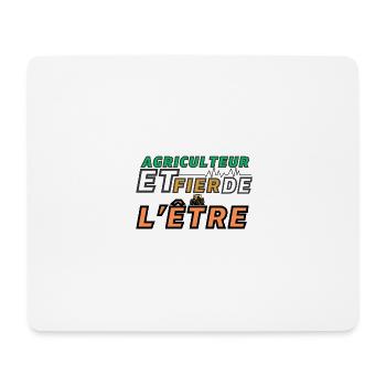 Agriculteur Et Fier De l'Etre - Tapis de souris (format paysage) - blanc - Devant