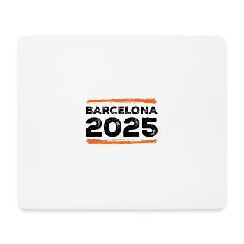 Barcelona 2025 Spruch - Mousepad (Querformat) - Weiß - Vorne